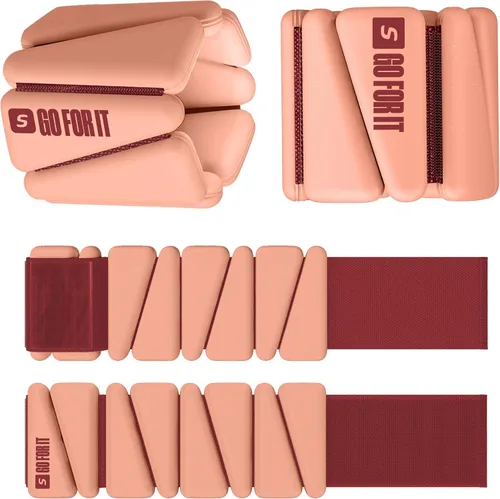 Miniatura 13 de SPORTBIT Brazaletes y pesas para tobillos para mujeres - Juego de 2 (1 libra cada una) Brazaletes ajustables con pesas para tobillos y muñecas