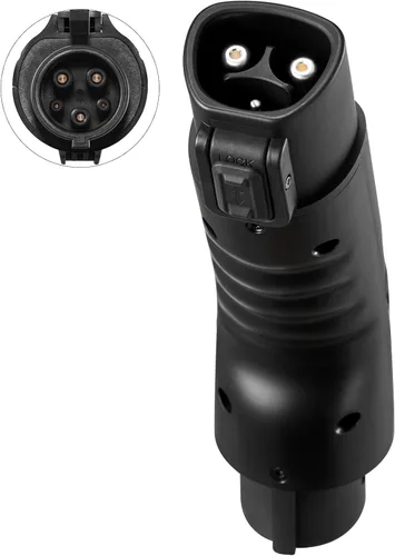 Miniatura 11 de VEVOR Diseñado para adaptador Tesla a J1772, 48A 240V apto para todos los J1772 EVs, adaptador de cargador IP56 EV con bloqueo anticaída y bolsa
