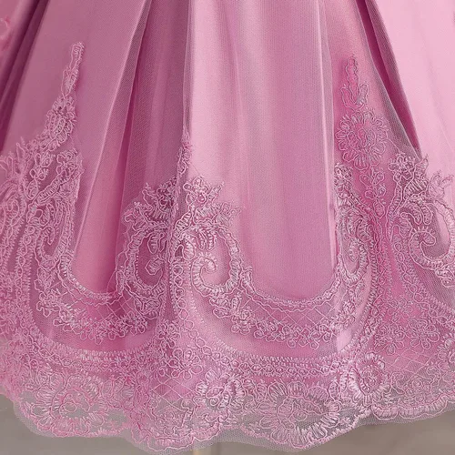 Miniatura 6 de NNJXD - Vestido de princesa de tul con flores, para usar en bodas, para niñas pequeñas y bebés
