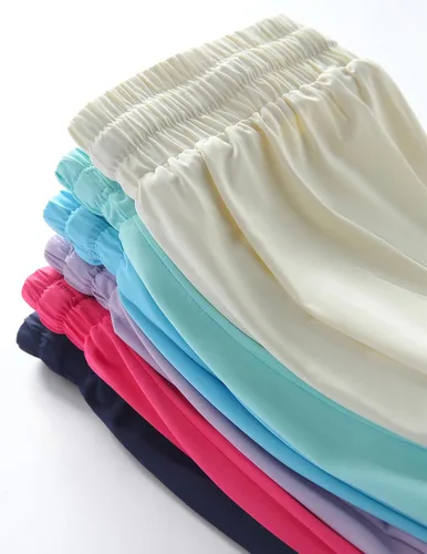 Miniatura 121 de Paquete de 3 pantalones cortos fluidos para niñas con forro de elastano, 2 en 1, faldas de mariposa para jóvenes, para fitness, correr, deportes