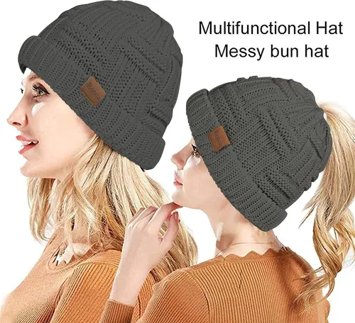 Miniatura 2 de Rosoz 1 y 2 paquetes de gorros de invierno para mujer