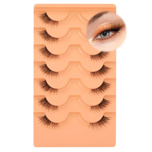 Miniatura 10 de Extensiones de pestañas de racimo naturales, rizado D, pestañas postizas individuales y dispersas, para colocar en casa, multipack de extensiones
