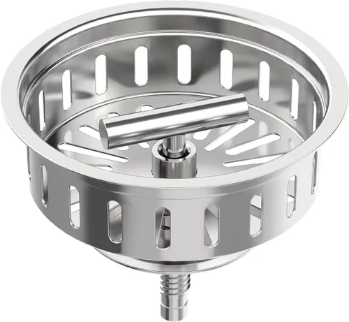Miniatura 12 de KONE Colador de Drenaje de Fregadero de Cobre de 3.5 Pulgadas Juego de Drenaje de Fregadero de Cocina de Acero Inoxidable Tapón de Fregadero Colador