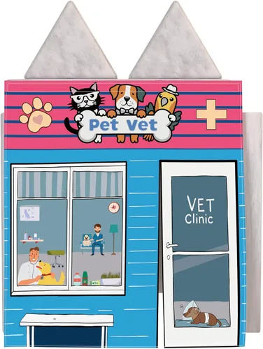 Panel de Juego para Sofá de Juegos Infantil de Espuma Modular para Casa (Sofá No Incluido) - Clínica Veterinaria