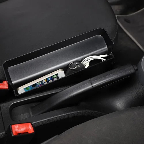 Miniatura 3 de YIWANG Caja de almacenamiento de freno de mano central de plástico ABS para Mercedes Benz Smart 453 Fortwo Forfour 2015-2020 Bandeja de guantes