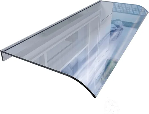 Miniatura 5 de Toldo transparente para puerta delantera, toldo curvo, cubierta de policarbonato, toldo para toldo, cubierta de refugio para lluvia, toldo