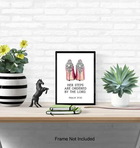 Miniatura 5 de Arte de pared de las Escrituras – Arte de pared con versículo bíblico religioso glamoroso – Arte de Dios – Citas inspiradoras – Decoración
