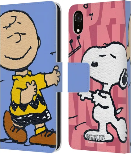 Miniatura 50 de Head Case Designs Funda de piel con licencia oficial de Peanuts Snoopy & Woodstock Balloon Halfs and Laughs para Apple iPhone 7/8/SE 2020 y 2022