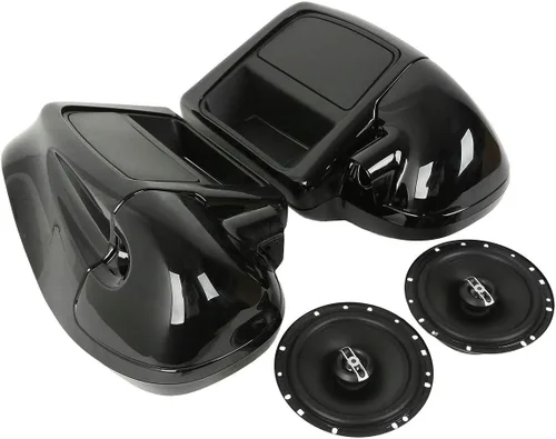 Miniatura 2 de Green-L Carenado inferior con altavoces de 6.5" Compatible con Harley Touring 2014-2024 Road King Street Glide Electra Glide Ultra Negro vivo