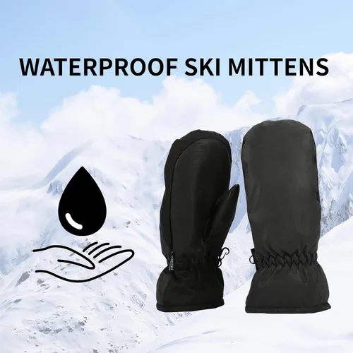 Miniatura 2 de ONNAS Guantes de esquí impermeables de invierno cálidos guantes de snowboard para hombres y mujeres, guantes térmicos resistentes al viento, guantes