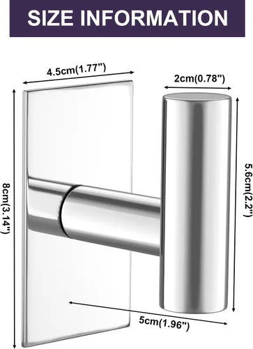 Miniatura 5 de VAEHOLD - Ganchos adhesivos de pared para toallas, resistentes, impermeables, para colgar abrigos, ropa, gancho de pared para armario para cocina