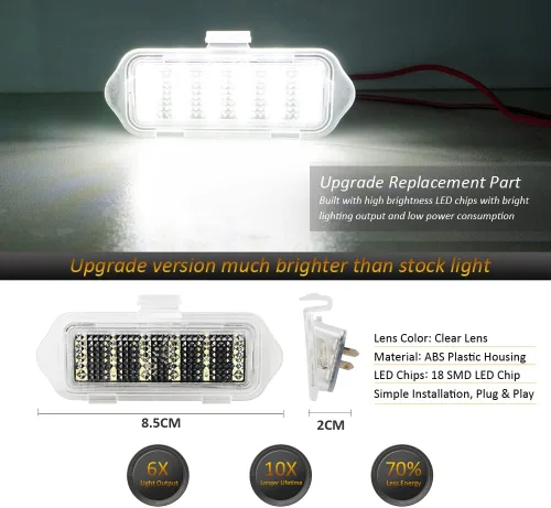Miniatura 2 de D-Lumina Luces LED de espejo compatibles con Chevy Silverado GMC Sierra 1500 Tahoe Suburban Avalanche 1500 2500 Cadillac Escalade ESV EXT Yukon XL