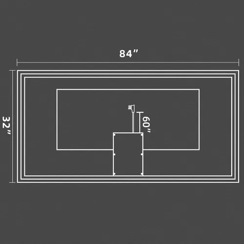 Miniatura 9 de Espejo de baño LED de 72 x 36 pulgadas, retroiluminado y frontal iluminado, espejo de tocador grande iluminado con luces, antiniebla, regulable