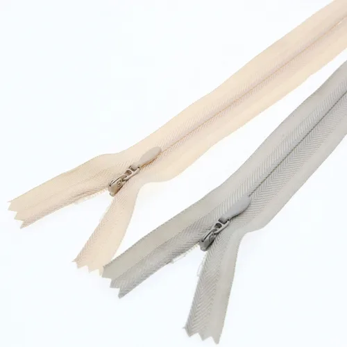 Miniatura 7 de Leekayer Cremallera invisible de 14 pulgadas para costura artesanal, bolsa de vestir 3# beige gris 14.0 in, cremallera oculta de nailon para Beige