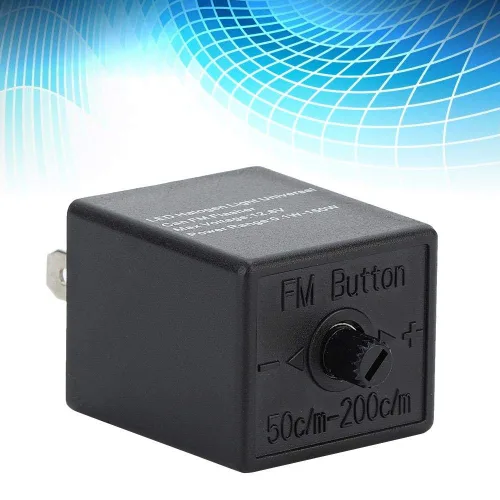 Miniatura 6 de Relé de intermitente LED ajustable de 12V 3 PIN para motocicleta automotriz, parpadeo de luz de giro, 0. 150W, plástico ABS