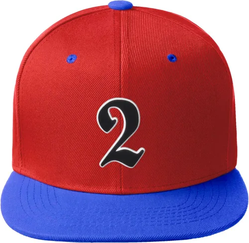 Miniatura 1465 de Daxton Gorra clásica con visera de billete plano con letras del alfabeto inglés antiguo de la A a la Z