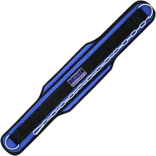 Miniatura 3 de MRX - Cinturón de levantamiento de pesas con cadena de metal para ejercicio y fitness