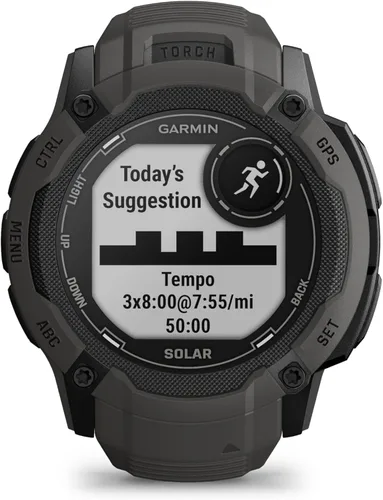 Miniatura 6 de Garmin Instinct 2X Solar, reloj inteligente GPS resistente, linterna incorporada, capacidad de carga solar, GNSS multibanda, grafito, NA/AUS/NZ