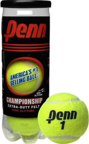 Miniatura 3 de Penn Pelotas de tenis Championship High Altitude Head - Paquete de 2 6 pelotas amarillas - Aprobado por la USTA y la ITF - Pelota