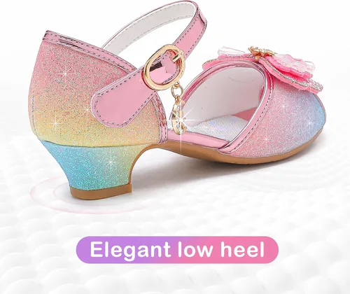 Miniatura 6 de Osinnme - Sandalias de boda para niña pequeña y grande