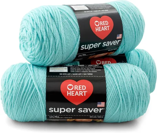 Miniatura 16 de Red Heart - Hilo Super Saver, paquete de 3, color rojo cereza, 3