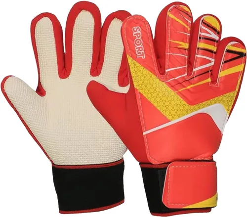Miniatura 7 de Guantes de portero de fútbol para adultos, para hombres y mujeres, portátiles, antideslizantes, protección para los dedos, elegante agarre fuerte