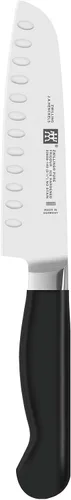 Miniatura 5 de ZWILLING J.A. Henckels Twin Four Star Santoku de borde hueco de 5.5 pulgadas Negro/ acero inoxidable