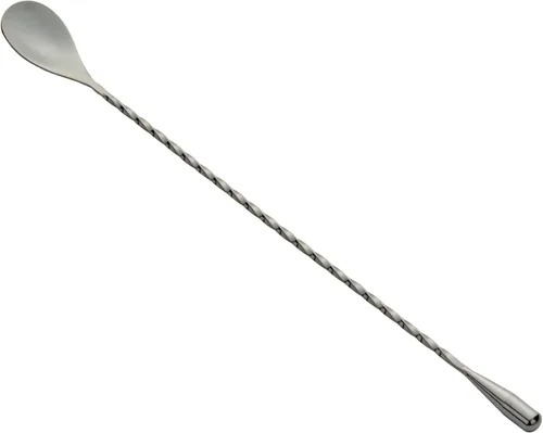 Miniatura 2 de Restaurantware Bar Lux - Cuchara de barra de 12 pulgadas, 1 cuchara agitadora de cóctel con mango de sacacorchos, cuchara mezcladora larga de acero