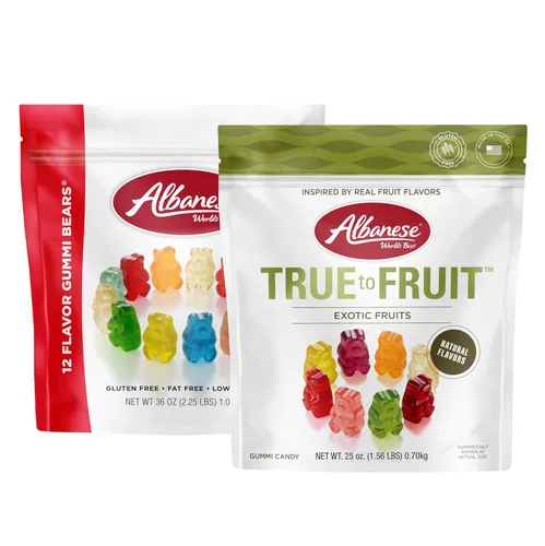 Miniatura 20 de Albanese Ultimate 8 Flavor Gummi Bears, ositos de goma de 8 sabores, 2.5 oz, 12