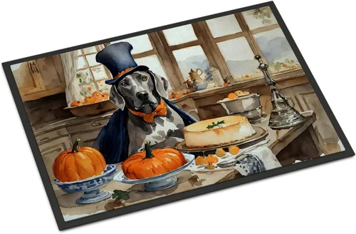 Miniatura 72 de Caroline's Treasures DAC1720MAT Affenpinscher - Tapete de otoño para cocina, con calabazas, 18 x 27 pulgadas, tapete para puerta delantera