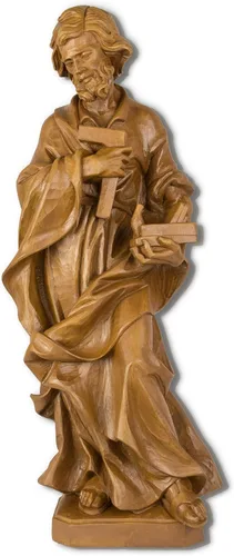VGI Estatua grande de resina de San José el Carpintero (tono de madera)