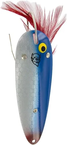 Miniatura 10 de Dardevle Dardevlet Weedless Nickel Back 3/4 oz Fishing Spoons Rojo/Blanco