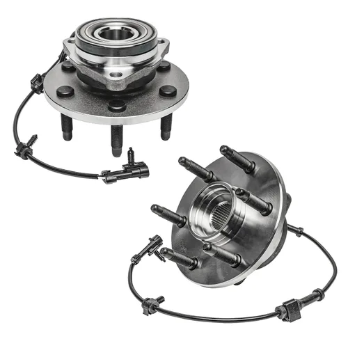Miniatura 19 de Detroit Axle - 2 Cubos de Cojinetes de Rueda Delantera para Dodge Ram 1500 2009-2011, Conjunto de Cojinetes de Rueda y Cubos 2010, Par de Cubos