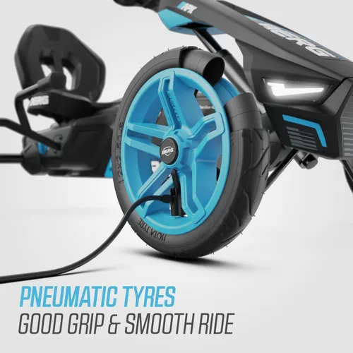 Miniatura 7 de BERG Pedal Kart Rally APX Azul Vehículo para Niños, Kart de Pedal con Asiento Ajustable, con Freno de Libre Accionamiento, Juguetes para Niños