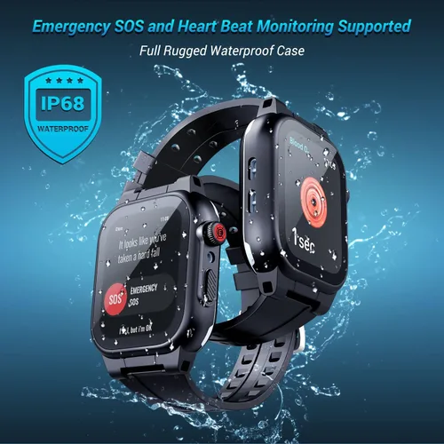 Miniatura 5 de Funda impermeable para Apple Watch de 1.772 pulgadas, 1.732 pulgadas, 1.654 pulgadas, 1.614 pulgadas, 1.575 pulgadas, 1.496 pulgadas, con correa