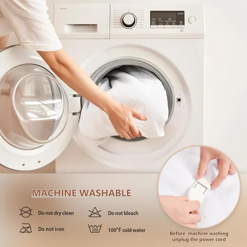 Miniatura 6 de Homemate - Funda calefactable para colchón tamaño individual para durmientes fríos, almohadilla de colchón eléctrica de forro polar coral con 4