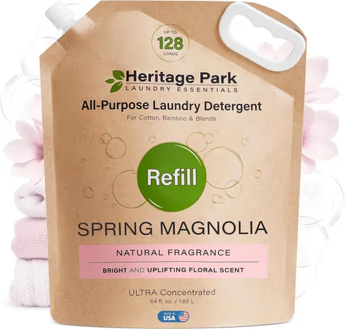 Miniatura 13 de Heritage Park - Detergente de lujo para ropa Detergente para ropa natural y enzimático probado por dermatólogos, a base de plantas, respetuoso