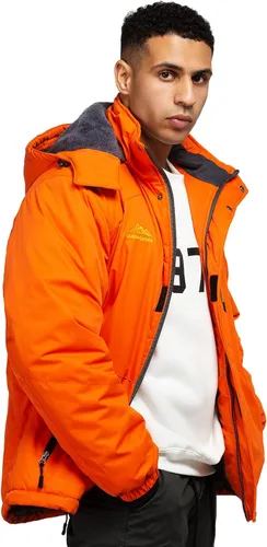 Miniatura 7 de CorBuyit Chaqueta de esquí con capucha para hombre, abrigo impermeable de nieve