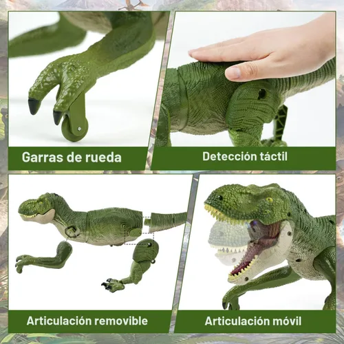Miniatura 4 de Juguetes de dinosaurio con control remoto para niños de 4 a 7 y de 8 a 12 años - Los mejores regalos de cumpleaños para niños de 4 a 12 años