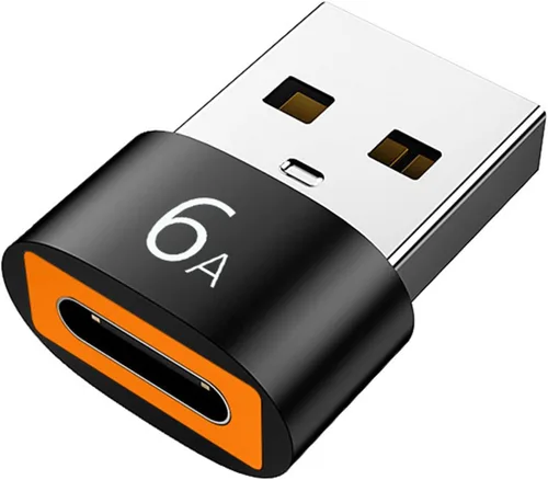 6A Tipo-C a USB3.0 Adaptador OTG Soporte Carga Transferencia de Datos USB C Hembra a USB Macho Conector para Teléfono Inteligente Portátil