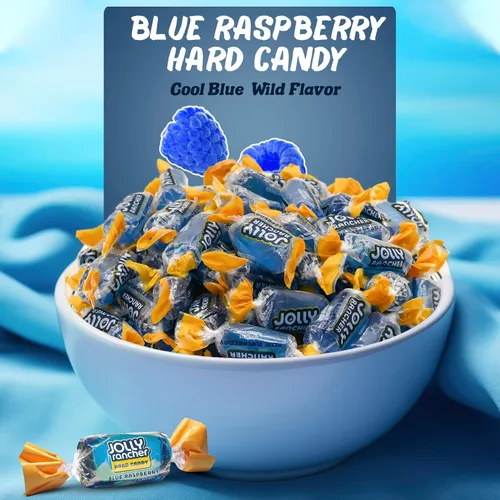 Miniatura 4 de Caramelos Duros Blue Raspberry Jolly Ranchers – Sabor Original – Bolsa a Granel de 1 Libra (Aproximadamente 75 Piezas) – Dulces Ácidos y Dulces