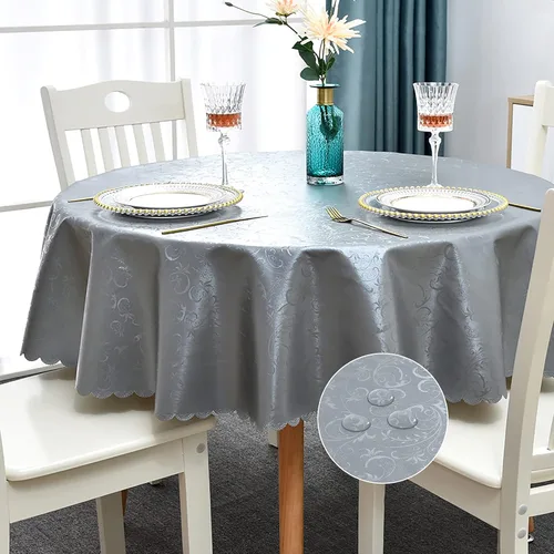 Miniatura 21 de Romanstile Mantel de poliuretano resistente a las manchas y a las arrugas, mantel para comedor/fiesta/camping interior y exterior, lavable, de Flor