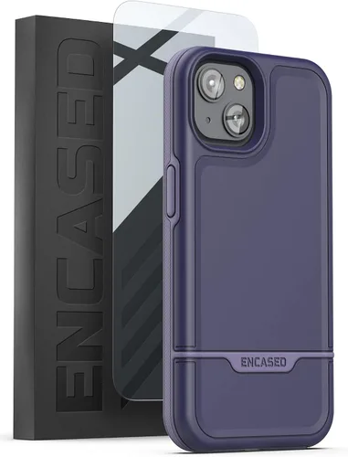 Miniatura 20 de ENCASED Funda a prueba de golpes compatible con iPhone 14, funda ultra protectora resistente para teléfono, serie Rebel (negro)