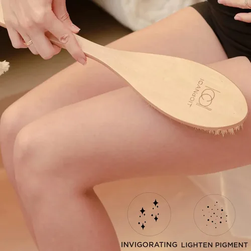 Miniatura 6 de ICANdOIT Cepillo corporal muy rígido para hombres y mujeres, cepillo de piel seca de mango largo para celulitis y drenaje linfático con cerdas