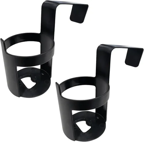 2 piezas portavasos para automóvil, portavasos negro para latas y botellas de agua para automóvil, accesorios universales para interior de automóvil