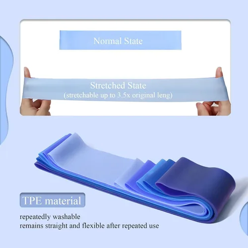 Miniatura 6 de 1 5 Pack Resistance Bands for Working Out, Workout Equipment, Exercise Bands for Home Gym & Stretching, Pilates Equipment, Fitness Equipment