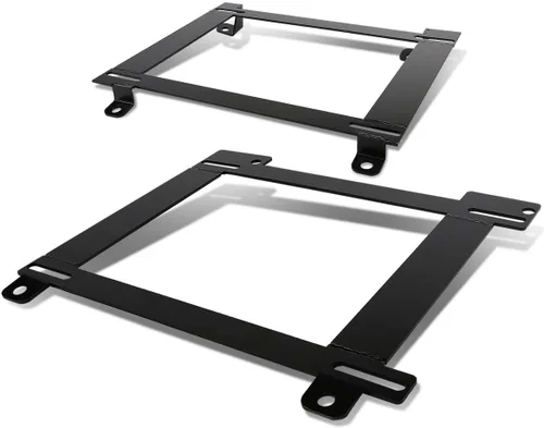 Miniatura 10 de DNA Motoring SBK-LM-350Z Par de soportes de asiento de acero tensil de montaje bajo compatibles con 350Z 03-09, negro