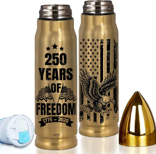 Vaso con el 250 aniversario de Estados Unidos, vaso con la bandera de Estados Unidos con el 250 aniversario, regalos del 4 de julio, vasos de águila