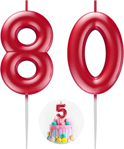 Miniatura 51 de Velas número 2 arcoíris con número 3D de feliz cumpleaños para decoración de fiesta de pastel de cumpleaños, suministros de celebración