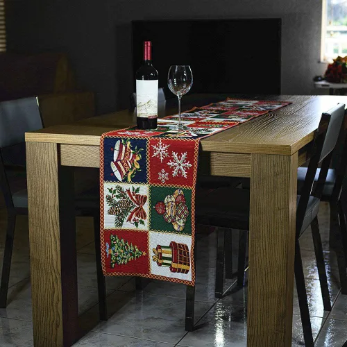 Miniatura 4 de Homvare Camino de longitud completa para cena de Navidad, reuniones de amigos y familiares, festivales, cócteles, decoración del hogar, tapiz